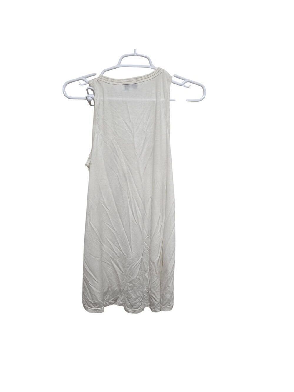 AG Adriano Goldschmied LXE Tank Ivory Lyocell Small